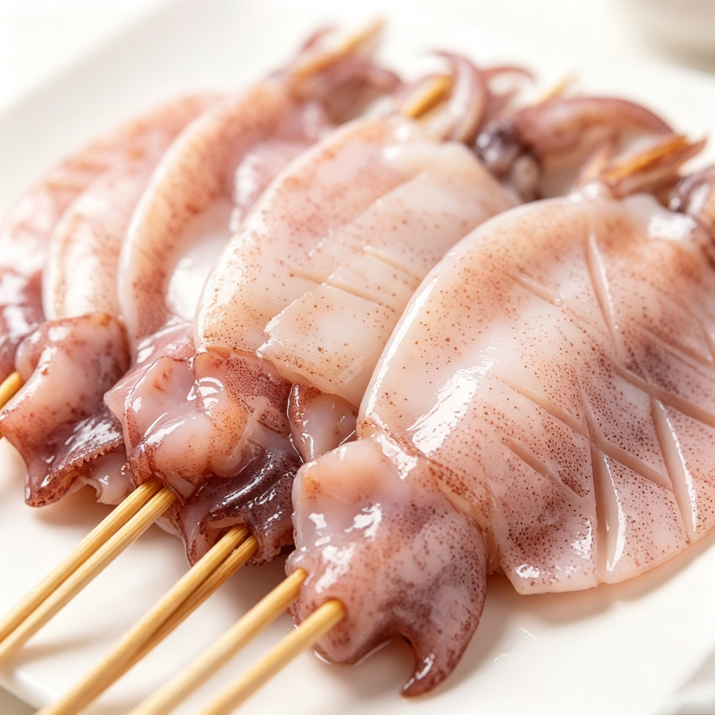 Frozen Squid Skewers